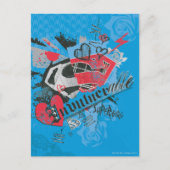 スーパーガールが無敵 ポストカード (正面)