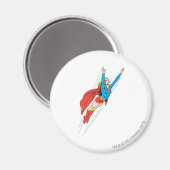 スーパーガールが高く舞い上がる マグネット (正面/裏面)