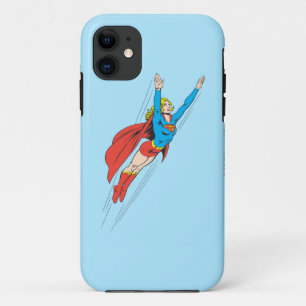 スーパーガールが高く舞い上がる iPhone 11 ケース