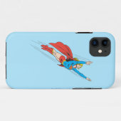 スーパーガールが高く舞い上がる Case-Mate iPhoneケース (裏面(横))