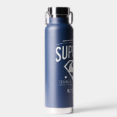 スーパーガールこれまで以上に優れたレトログラフィック ウォーターボトル (正面)