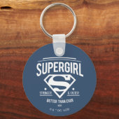 スーパーガールこれまで以上に優れたレトログラフィック キーホルダー (正面)
