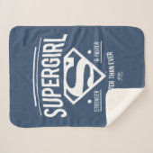 スーパーガールこれまで以上に優れたレトログラフィック シェルパブランケット (正面(横))