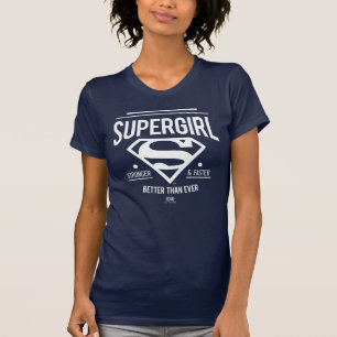 スーパーガールこれまで以上に優れたレトログラフィック Tシャツ