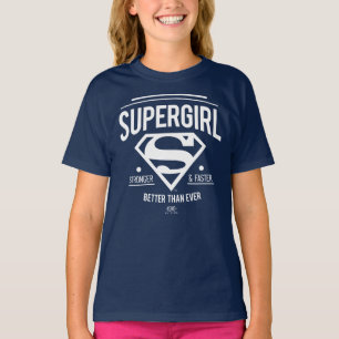 スーパーガールこれまで以上に優れたレトログラフィック Tシャツ