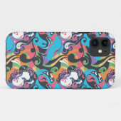 スーパーガールのカラースプラッシュ渦巻きパターン1 Case-Mate iPhoneケース (裏面(横))
