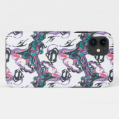 スーパーガールのカラースプラッシュ渦巻きパターン3 Case-Mate iPhoneケース (裏面(横))