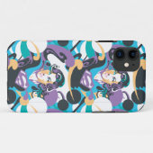 スーパーガールのカラースプラッシュ渦巻きパターン5 Case-Mate iPhoneケース (裏面(横))