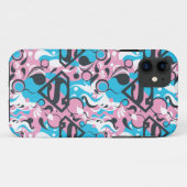 スーパーガールのカラースプラッシュ渦巻きパターン7 Case-Mate iPhoneケース (裏面(横))