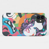 スーパーガールのカラースプラッシュ(渦) 4 Case-Mate iPhoneケース (裏面(横))