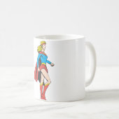 スーパーガールのプロフィール コーヒーマグカップ (正面右)