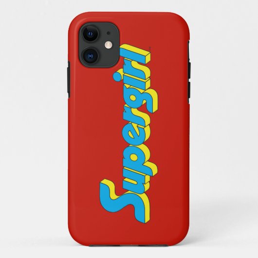 スーパーガールのロゴ Case-Mate iPhoneケース (裏面)