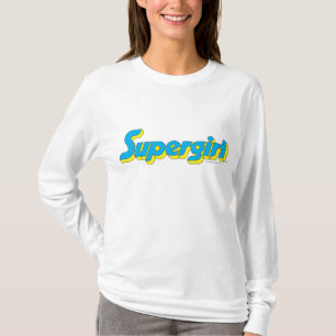 スーパーガールのロゴ Tシャツ