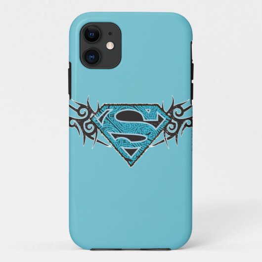 スーパーガールの部族の模様のロゴ Case-Mate iPhoneケース (裏面)