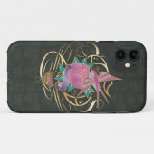 スーパーガールの鳥と花 Case-Mate iPhoneケース (裏面(横))