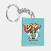 スーパーガールは君よりも何でも上手くやる キーホルダー (正面左)