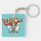 スーパーガールは君よりも何でも上手くやる キーホルダー (裏面)