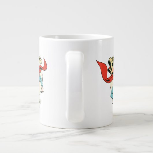 スーパーガールは君よりも何でも上手くやる ジャンボコーヒーマグカップ (裏面)