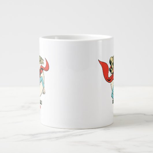 スーパーガールは君よりも何でも上手くやる ジャンボコーヒーマグカップ (正面)