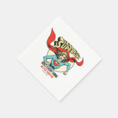 スーパーガールは君よりも何でも上手くやる スタンダードカクテルナプキン (角)