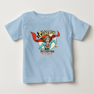スーパーガールは君よりも何でも上手くやる ベビーTシャツ