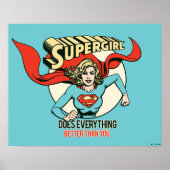 スーパーガールは君よりも何でも上手くやる ポスター (正面)