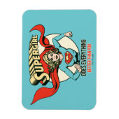 スーパーガールは君よりも何でも上手くやる マグネット (縦)