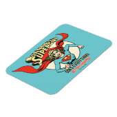 スーパーガールは君よりも何でも上手くやる マグネット (左側)