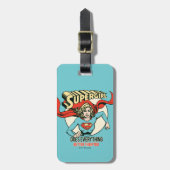 スーパーガールは君よりも何でも上手くやる ラゲッジタグ (正面縦)