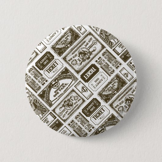 スーパーガールは茶色のワンパターンを認める 缶バッジ (正面)