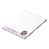 スーパーガールアウトオブザワールドレトログラフィック ノートパッド (回転)