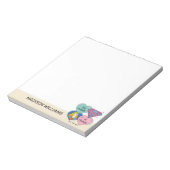 スーパーガールアウトオブザワールドレトログラフィック ノートパッド (回転)