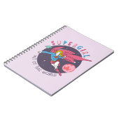 スーパーガールアウトオブザワールドレトログラフィック ノートブック (左側)