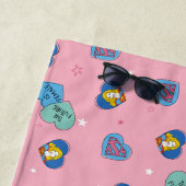 スーパーガールアウトオブザワールドレトログラフィック ビーチタオル (インサイチュ)