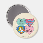 スーパーガールアウトオブザワールドレトログラフィック マグネット (正面/裏面)