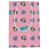 スーパーガールアウトオブザワールドレトログラフィック ミディアムペーパーバッグ (正面)