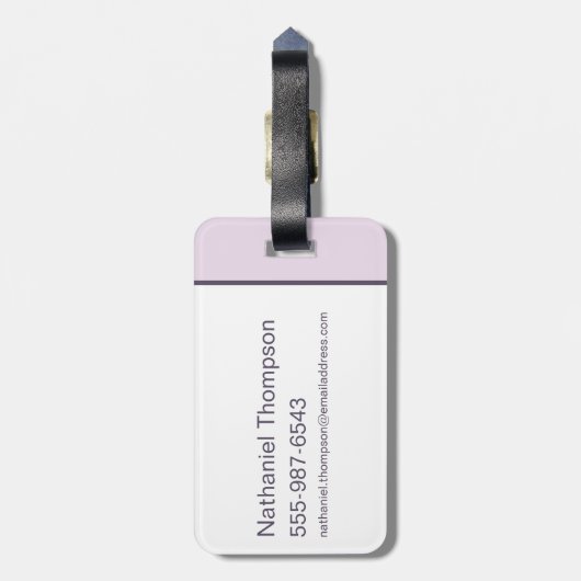 スーパーガールアウトオブザワールドレトログラフィック ラゲッジタグ (裏面縦)