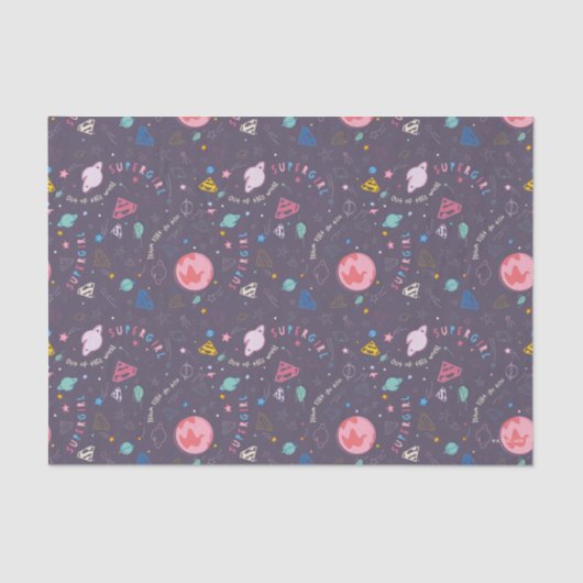 スーパーガールアウトオブザワールドレトログラフィック 薄葉紙 (正面)