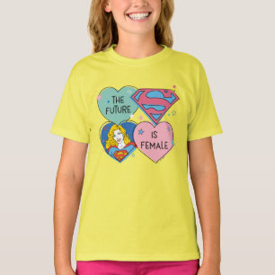 スーパーガールアウトオブザワールドレトログラフィック Tシャツ