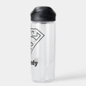 スーパーガールアウトラインSシールド ウォーターボトル (背面)