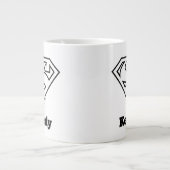 スーパーガールアウトラインSシールド ジャンボコーヒーマグカップ (正面)