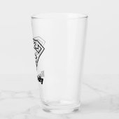 スーパーガールアウトラインSシールド タンブラーグラス (左)