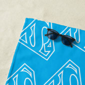 スーパーガールアウトラインSシールド ビーチタオル (インサイチュ)