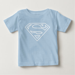 スーパーガールアウトラインSシールド ベビーTシャツ