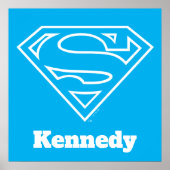 スーパーガールアウトラインSシールド ポスター (正面)