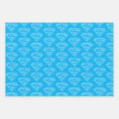 スーパーガールアウトラインSシールド ラッピングペーパーシート (正面3)