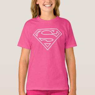スーパーガールアウトラインSシールド Tシャツ
