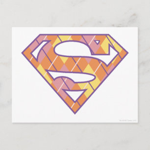 スーパーガールアーガイルロゴ ポストカード