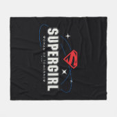 スーパーガールウーマン・オブ・トゥロー フリースブランケット (正面(横))