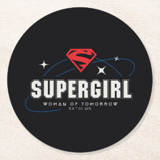スーパーガールウーマン・オブ・トゥロー ラウンドペーパーコースター